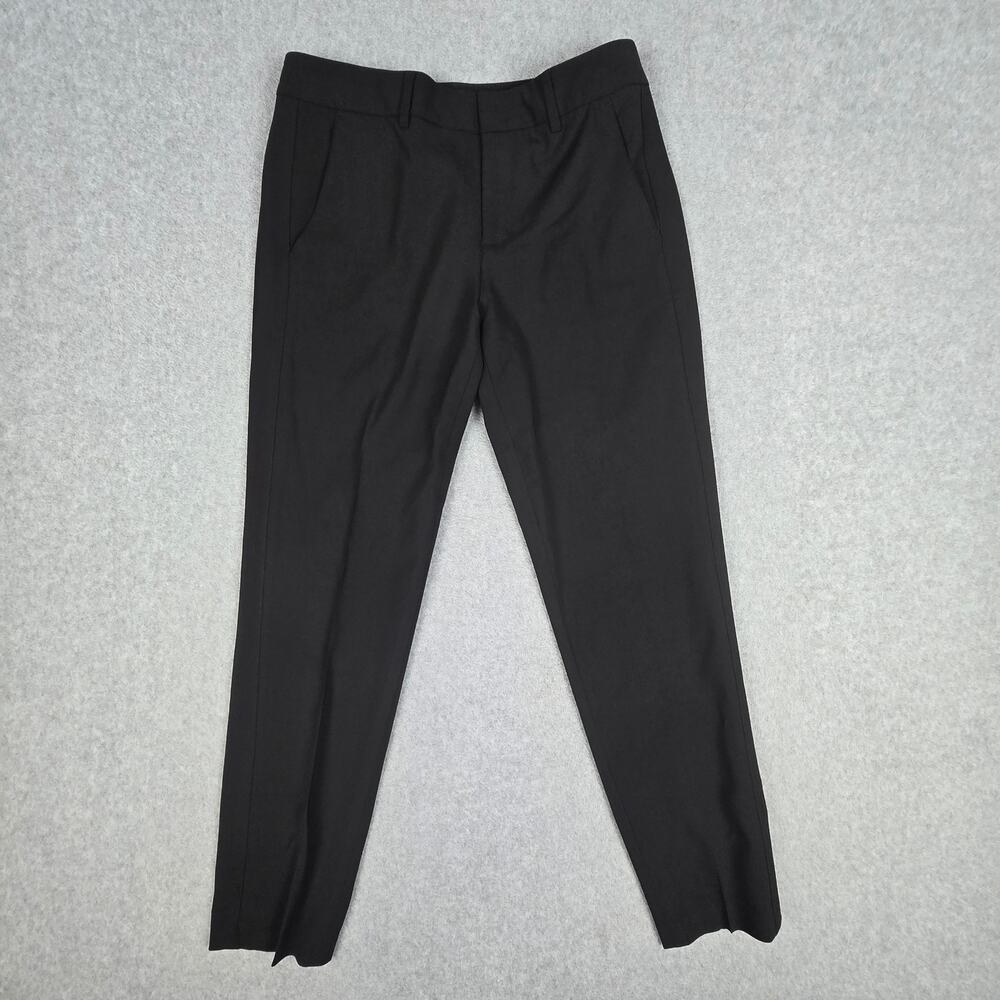 Vince Womens Size 4 Black Wool Blend Dress Pants with Pockets